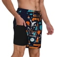 thumbnail image 1 of Uemuo Creative Transport Pattern Mens Swim Trunks Quick Dry Board Shorts with Mesh Lining, Stretch Beach Shorts Quick Dry No-Chafing Board Shorts-3X-Large, 1 of 9