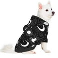thumbnail image 1 of Uemuo Crescent and Stars for Winter Dog Hoodie Sweatshirts with Pockets Warm Dog Clothes for Small Dogs Chihuahua-X-Small, 1 of 8
