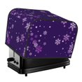 thumbnail image 1 of Uemuo Crystal Purple Snowflake Print Toaster Cover 4 Slice, Small Kitchen Appliance Covers, Toaster Oven Cover with Loop, Bread Machine Cover Dust Cover Protection, 1 of 7