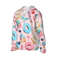 thumbnail image 1 of Uemuo Cupcakes and Donuts Pattern Women's Full Zip UPF 50+ Sun Protection Hoodie Jacket Long Sleeve Sun Shirt Hiking Outdoor Performance with Pockets-, 1 of 9
