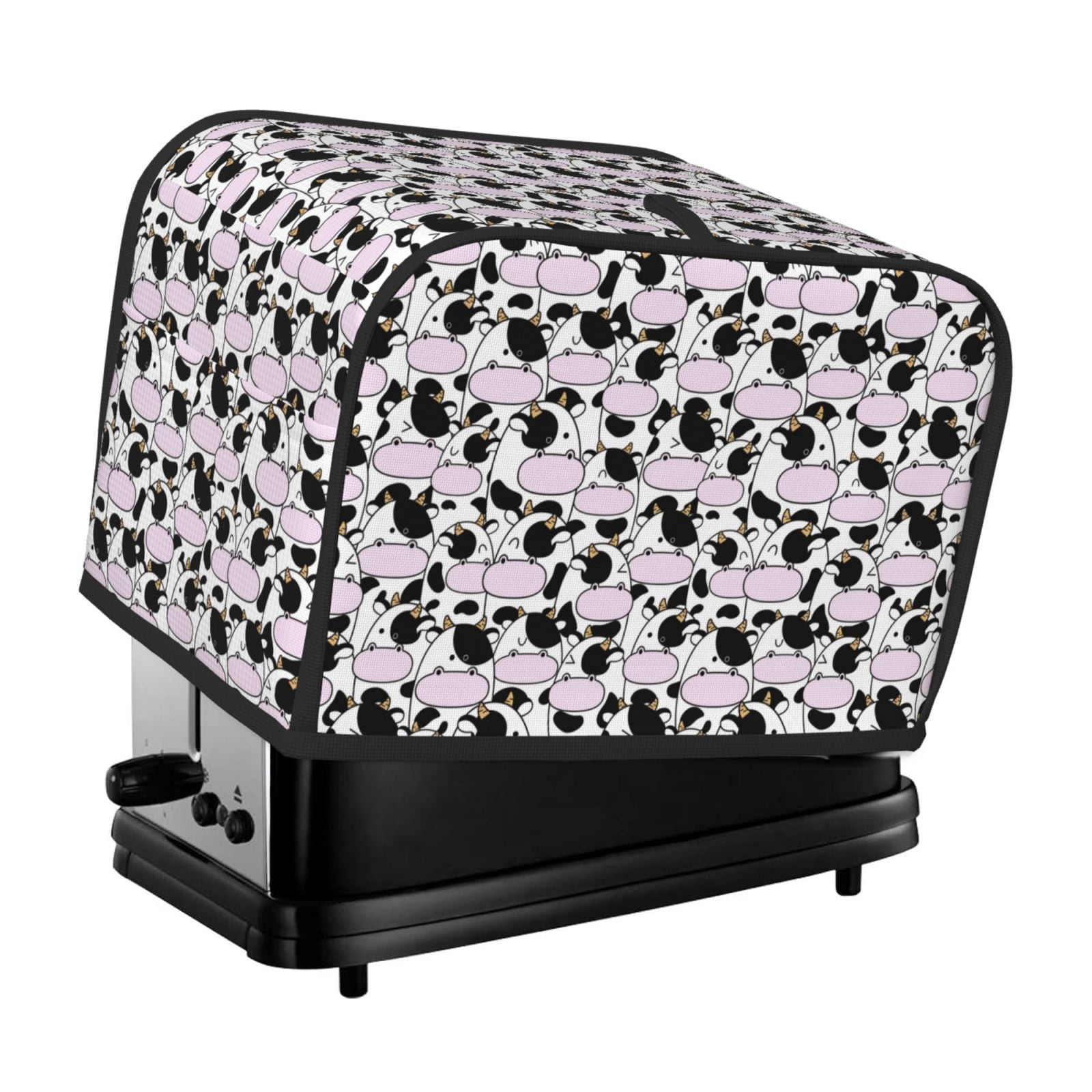 Uemuo Cute Animal with Cow Print Toaster Cover 2 Slice, Small Kitchen ...