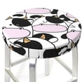 thumbnail image 1 of Uemuo Cute Animal with Cow Pattern Round Bar Stool Seat Covers Washable Stool Cushion Slipcover Elastic Bar Chair Covers-, 1 of 7