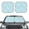 thumbnail image 1 of Uemuo Cute Animals Printed 2 PCS Car Windshield Sun Shade, Auto Sun Heat and UV Rays Blocker, Foldable Automotive Front Window Sunshade Protector, 1 of 7