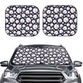 thumbnail image 1 of Uemuo Cute Basebal Printed 2 PCS Car Windshield Sun Shade, Auto Sun Heat and UV Rays Blocker, Foldable Automotive Front Window Sunshade Protector, 1 of 7