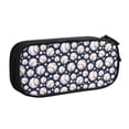 thumbnail image 1 of Uemuo Cute Basebal Printed Pencil Pen Case, Portable Pencil Pouch with Zipper, Compact Stationery Bag Makeup Bag, Pencil Bag for Home Office, 1 of 9