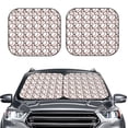 thumbnail image 1 of Uemuo Cute Baseball Printed 2 PCS Car Windshield Sun Shade, Auto Sun Heat and UV Rays Blocker, Foldable Automotive Front Window Sunshade Protector, 1 of 7