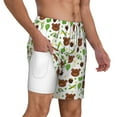 thumbnail image 1 of Uemuo Cute Bear Pattern Mens Swim Trunks Quick Dry Board Shorts with Mesh Lining, Stretch Beach Shorts Quick Dry No-Chafing Board Shorts-XX-Large, 1 of 9