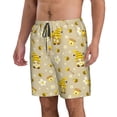 thumbnail image 1 of Uemuo Cute Bee Gnome 2 Pattern Men's Swim Trunks Hawaiian Beach Bathing Suit Swimsuits Beach Quick-Dry Shorts with Pockets-XX-Large, 1 of 1