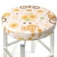 thumbnail image 1 of Uemuo Cute Bee Gnome Pattern Round Bar Stool Seat Covers Washable Stool Cushion Slipcover Elastic Bar Chair Covers-12 inch, 1 of 7