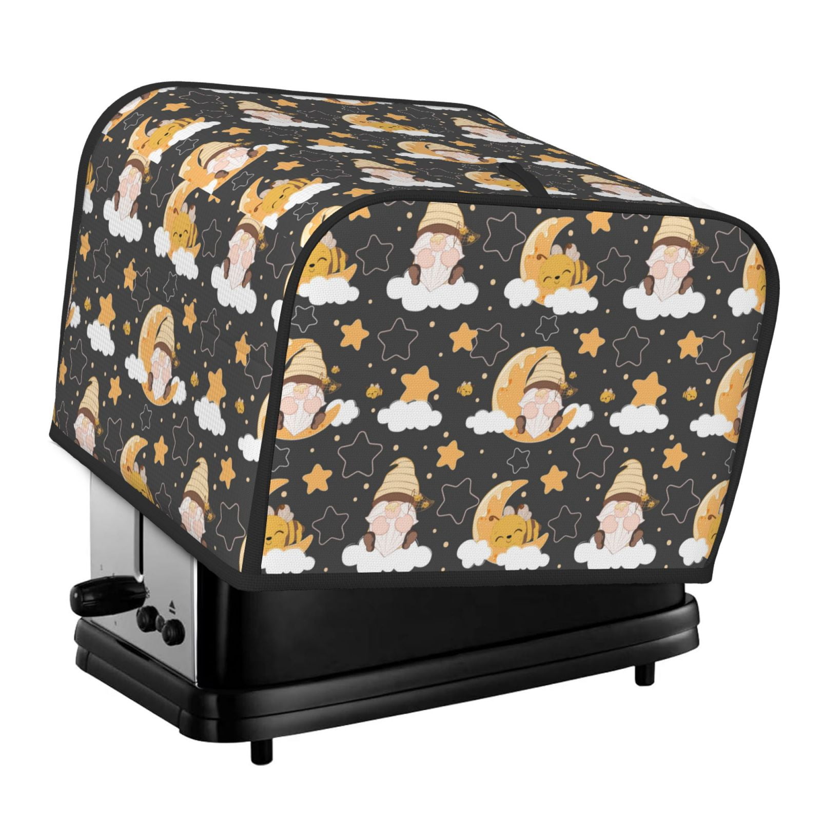 Uemuo Cute Bee Gnome Print Toaster Cover 4 Slice, Small Kitchen ...