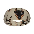 thumbnail image 1 of Uemuo Cute Black Dog Printed Sports Headbands for Men Women,Moisture Wicking Workout Headband, Sweatband Headbands,Non-slip Workout Gym Yoga Headband, 1 of 9