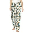 thumbnail image 1 of Uemuo Cute Bunny Pattern Women's Wide Leg Palazzo Lounge Pants with Pockets Light Weight Loose Comfy Casual Pajama Pants-Large, 1 of 9