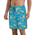 thumbnail image 1 of Uemuo Cute Car Cartoon Pattern Men's Swim Trunks Hawaiian Beach Bathing Suit Swimsuits Beach Quick-Dry Shorts with Pockets-, 1 of 9