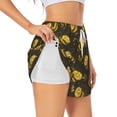 thumbnail image 1 of Uemuo Cute Cartoon Bees Pattern Women's Athletic Shorts High Waisted Running Shorts with Liner Pockets Gym Elastic Workout Shorts-Medium, 1 of 9