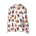 thumbnail image 1 of Uemuo Cute Cat And Christmas Gift Pattern Women's Full Zip UPF 50+ Sun Protection Hoodie Jacket Long Sleeve Sun Shirt Hiking Outdoor Performance with Pockets-Small, 1 of 9