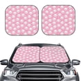 thumbnail image 1 of Uemuo Cute Cat Printed 2 PCS Car Windshield Sun Shade, Auto Sun Heat and UV Rays Blocker, Foldable Automotive Front Window Sunshade Protector, 1 of 7
