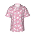 thumbnail image 1 of Uemuo Cute Cat Printed Regular Fit Short Sleeve Casual Hawaiian Shirt for Men,Aloha shirt,Tropical shirt,Floral print shirt,Vacation Beach shirt-Medium, 1 of 9