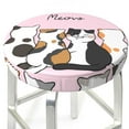 thumbnail image 1 of Uemuo Cute Cats Pattern Round Bar Stool Seat Covers Washable Stool Cushion Slipcover Elastic Bar Chair Covers-14 inch, 1 of 7
