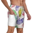 thumbnail image 1 of Uemuo Cute Chameleons Pattern Mens Swim Trunks Quick Dry Board Shorts with Mesh Lining, Stretch Beach Shorts Quick Dry No-Chafing Board Shorts-Medium, 1 of 9