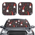 thumbnail image 1 of Uemuo Cute Christmas Gnomes Printed 2 PCS Car Windshield Sun Shade, Auto Sun Heat and UV Rays Blocker, Foldable Automotive Front Window Sunshade Protector, 1 of 7
