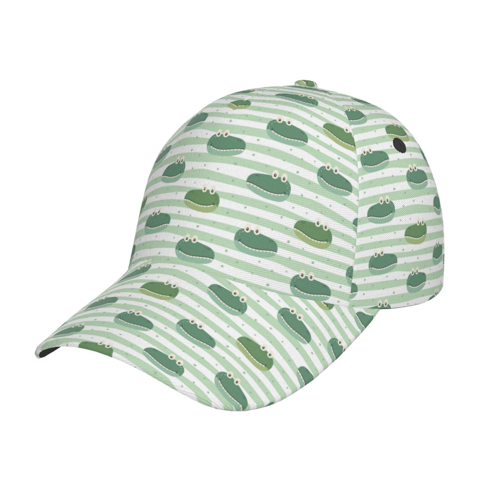 Uemuo Cute Crocodile Pattern Baseball Cap Golf Dad Hat Adjustable ...