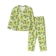 thumbnail image 1 of Uemuo Cute Dinosaurs Cartoon Pattern Womens Pajama Sets,PJ Set for Women,Pajamas for Women Logo,Long Sleeve Pajama Set for Women,Soft Long Sleeve Top With Pants-Medium, 1 of 9