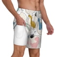 thumbnail image 1 of Uemuo Cute Dinosaurs Pattern Mens Swim Trunks Quick Dry Board Shorts with Mesh Lining, Stretch Beach Shorts Quick Dry No-Chafing Board Shorts-Medium, 1 of 9