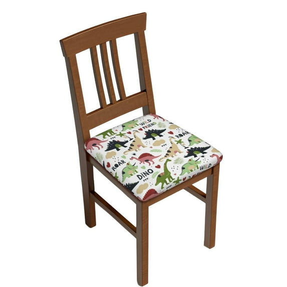 Uemuo Cute Dinosaurs Pattern Waterproof Square Couch Cushion Covers, Magic Sofa Covers Washable, Stretch Sofa Seat Cushion Slipcovers