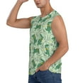 thumbnail image 1 of Uemuo Cute Dinosaurs in Space Pattern Men's Sleeveless T-Shirt,Muscle Athletic Tank Top, Moisture-wicking Quick-dry Breathable Classic Tee Top for Gym Run Outdoor Sports-Small, 1 of 8