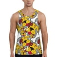thumbnail image 1 of Uemuo Cute Dog Pattern Men's Muscle Shirts Sleeveless Dry Fit Gym Workout Tank Top Lightweight Sports Tank Top Beach Tank Top, Loose-fit Sleeveless Shirt-Large, 1 of 7