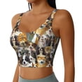 thumbnail image 1 of Uemuo Cute Dog Pattern Women's Sports Bra - High Impact Support, Breathable, and Comfortable Athletic Bra for Running, Yoga, and Workouts, 1 of 9