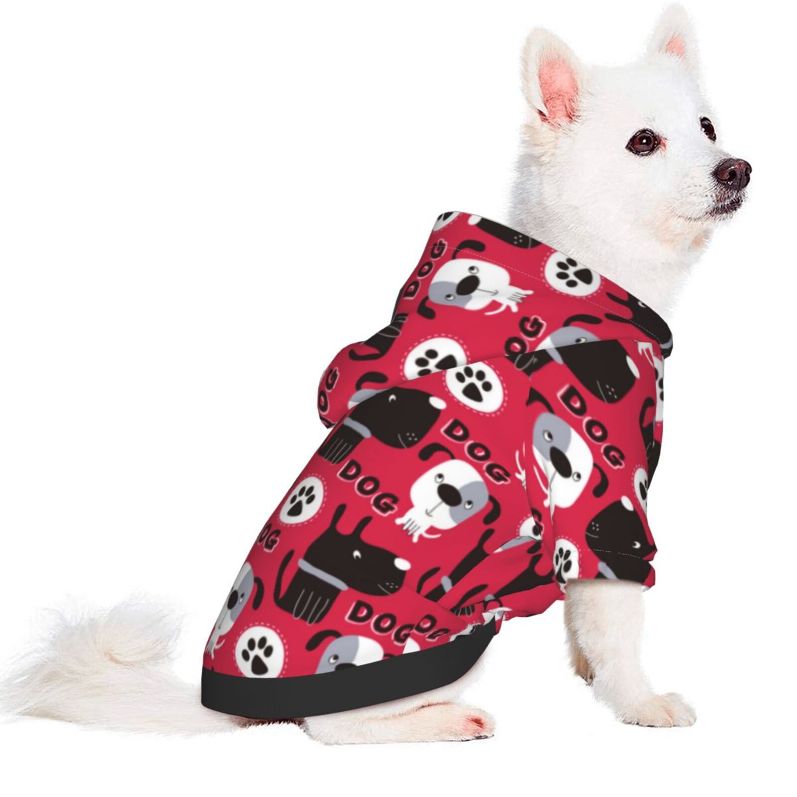 Uemuo Cute Dog for Winter Dog Hoodie Sweatshirts with Pockets Warm Dog