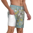 thumbnail image 1 of Uemuo Cute Farm Birds Pattern Mens Swim Trunks Quick Dry Board Shorts with Mesh Lining, Stretch Beach Shorts Quick Dry No-Chafing Board Shorts-XX-Large, 1 of 9