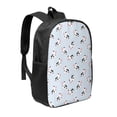 thumbnail image 1 of Uemuo Cute Farm Cow Printed Durable 17-inch Student Backpack - Lightweight, Waterproof, Adjustable Straps, Ideal for School, Work, Travel, 1 of 5