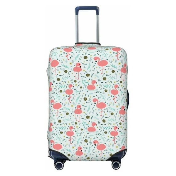 Uemuo Cute Flamingo Printed Washable Luggage Cover - Fashion Suitcase Protector Fits 18-32 Inch Luggage -Small
