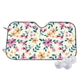 thumbnail image 1 of Uemuo Cute Flower Pattern Accordion Car Windshield Sun Shade, Foldable Reflective Sun Visor for Car, Reflector Windshield Sunshade-Small, 1 of 7