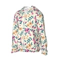 thumbnail image 1 of Uemuo Cute Flower Pattern Women's Full Zip UPF 50+ Sun Protection Hoodie Jacket Long Sleeve Sun Shirt Hiking Outdoor Performance with Pockets-3X-Large, 1 of 9