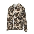 thumbnail image 1 of Uemuo Cute French Bulldog Pattern Women's Full Zip UPF 50+ Sun Protection Hoodie Jacket Long Sleeve Sun Shirt Hiking Outdoor Performance with Pockets-Medium, 1 of 9