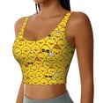 thumbnail image 1 of Uemuo Cute Funny Chicken Pattern Women's Sports Bra - High Impact Support, Breathable, and Comfortable Athletic Bra for Running, Yoga, and Workouts, 1 of 9