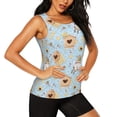 thumbnail image 1 of Uemuo Cute Gnome Bee Collects Honey Pattern Workout Tank Tops for Women Breathable Moisture-wicking tank top Sleeveless Running Loose Fit Yoga Tops Active Shirts Sports Gym Exercise, 1 of 9