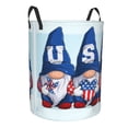thumbnail image 1 of Uemuo Cute Gnomes in USA Pattern Circular Laundry Hamper Basket with handles,Collapsible laundry basket,Large capacity laundry hamper,Laundry Organizer-, 1 of 8