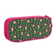 thumbnail image 1 of Uemuo Cute Hedgehogs Cactus Blue Printed Pencil Pen Case, Portable Pencil Pouch with Zipper, Compact Stationery Bag Makeup Bag, Pencil Bag for Home Office, 1 of 1