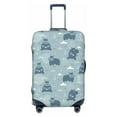 thumbnail image 1 of Uemuo Cute Hippopotamus Printed Washable Luggage Cover - Fashion Suitcase Protector Fits 18-32 Inch Luggage -Small, 1 of 9