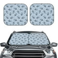 thumbnail image 1 of Uemuo Cute Ice Cream Printed 2 PCS Car Windshield Sun Shade, Auto Sun Heat and UV Rays Blocker, Foldable Automotive Front Window Sunshade Protector, 1 of 7