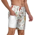 thumbnail image 1 of Uemuo Cute Little Animals Pattern Mens Swim Trunks Quick Dry Board Shorts with Mesh Lining, Stretch Beach Shorts Quick Dry No-Chafing Board Shorts-Small, 1 of 9