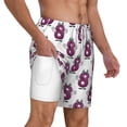 thumbnail image 1 of Uemuo Cute Number 8 Pattern Mens Swim Trunks Quick Dry Board Shorts with Mesh Lining, Stretch Beach Shorts Quick Dry No-Chafing Board Shorts-XX-Large, 1 of 9