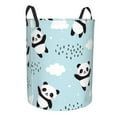 thumbnail image 1 of Uemuo Cute Panda Bear Pattern Circular Laundry Hamper Basket with handles,Collapsible laundry basket,Large capacity laundry hamper,Laundry Organizer-, 1 of 8