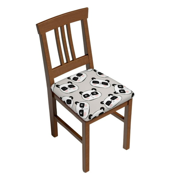 Uemuo Cute Panda Pattern Waterproof Square Couch Cushion Covers, Magic Sofa Covers Washable, Stretch Sofa Seat Cushion Slipcovers