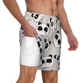 thumbnail image 1 of Uemuo Cute Panda Pattern Mens Swim Trunks Quick Dry Board Shorts with Mesh Lining, Stretch Beach Shorts Quick Dry No-Chafing Board Shorts-Medium, 1 of 9