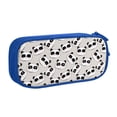 thumbnail image 1 of Uemuo Cute Panda Printed Pencil Pen Case, Portable Pencil Pouch with Zipper, Compact Stationery Bag Makeup Bag, Pencil Bag for Home Office, 1 of 1
